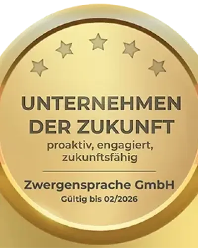 Auszeichnung als "Unternehmen der Zukunft"!